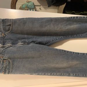 Men medium washed Levi bootcut jeans